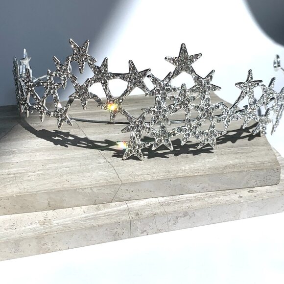 NEW~ Anthropologie Serefina Sparkly Celestial Special Occasion Tiara main image 13